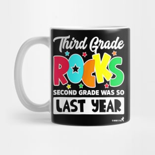 Back To School For Kids Teacher 3rd Grade Rocks Mug